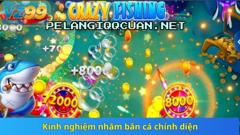Chia Sẻ Kinh Nghiệm Bắn Cá Ảo Ăn Tiền Thật Tại VZ99 3 Kinh nghiệm nhắm bắn cá chính diện